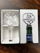 Vintage Mikasa Austria Lead Crystal Poppy Bottle Stopper
