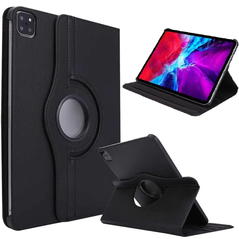 Leather 360 Rotating Smart Stand Case Cover For iPad 1/2/3/4/5 Air Pro 12.9 2020 - Image 4 of 4