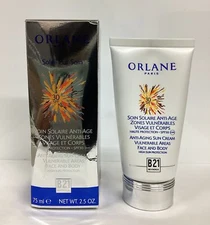 Orlane Soleil Pur Soin Anti-Aging Sun Cream Face & Body 2.5oz AS PICTURED