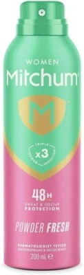 Mitchum Women Triple Odor Defense Deodorant Spray 48hr Antiperspirant 200ml UK
