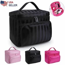 Professional Large Cosmetic Case Make up Bag Storage Handle Organizer Travel Kit