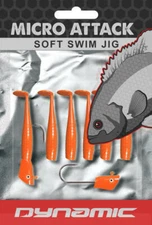 MICRO Attack Swim-Jig (Orange) 1.5" Dynamic Lures 