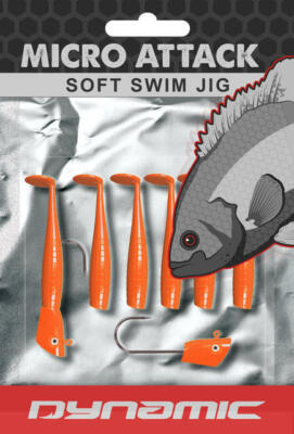 MICRO Attack Swim-Jig (Orange) 1.5'' Dynamic Lures 