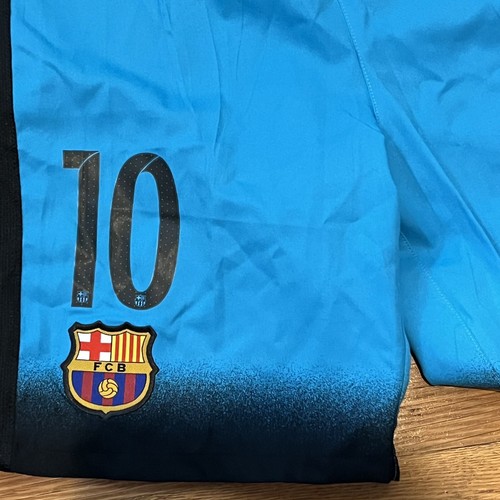Nike Active Shorts Ragazzo XL Blu FCB Barcellona Futbol Calcio Giovanile Dri-Fit - Foto 2 di 6