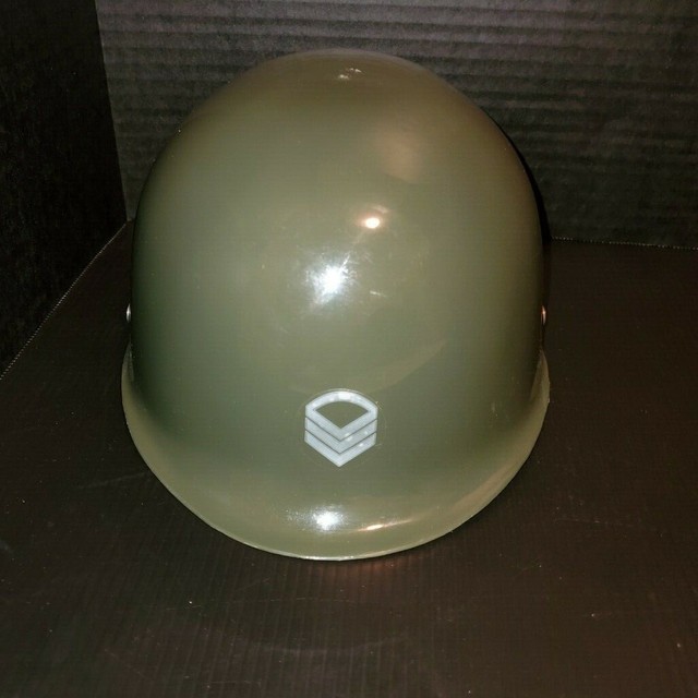 Child Kids Army Helmet Costume Military Green Plastic Toy Soldier