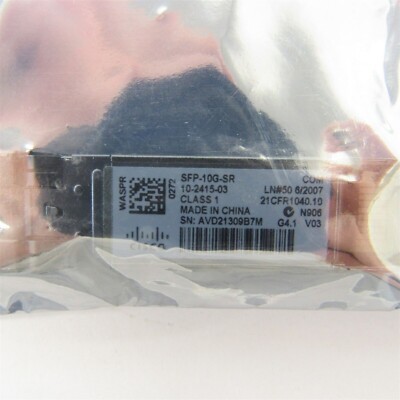 New Cisco SFP-10G-SR 10-2415-03 10GBASE-SR SFP+ MMF Module NetApp 332-00276R6