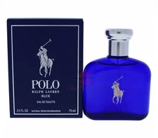POLO BLUE Cologne by Ralph Lauren 2.5 OZ / 75 ML EDT Spray for Men * AUTHENTIC*