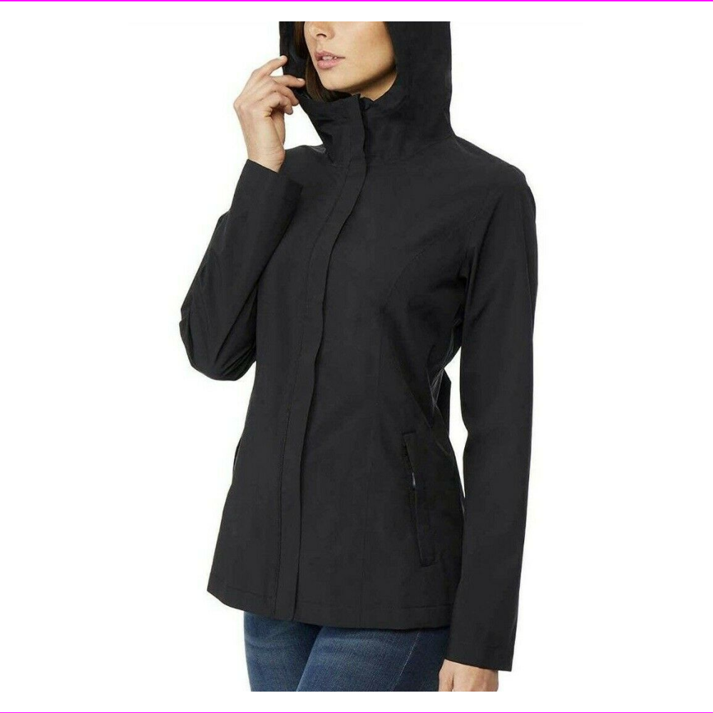 FULL ZIP HOODED RAIN JACKET | eBay