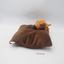The Dog MC0108 Artist Miniature Brown Cushion 5" x 8" Mcdonald's 2003 Plush Toy
