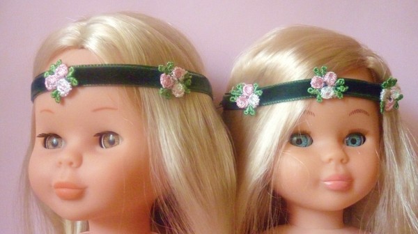 REPLICA DE DIADEMA Y CINTURON DEL VESTIDO IBICENCA NANCY FAMOSA AÑOS 70 NUEVOS.