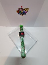Minecraft LED Digital Watch Green Band with Creeper TNT design