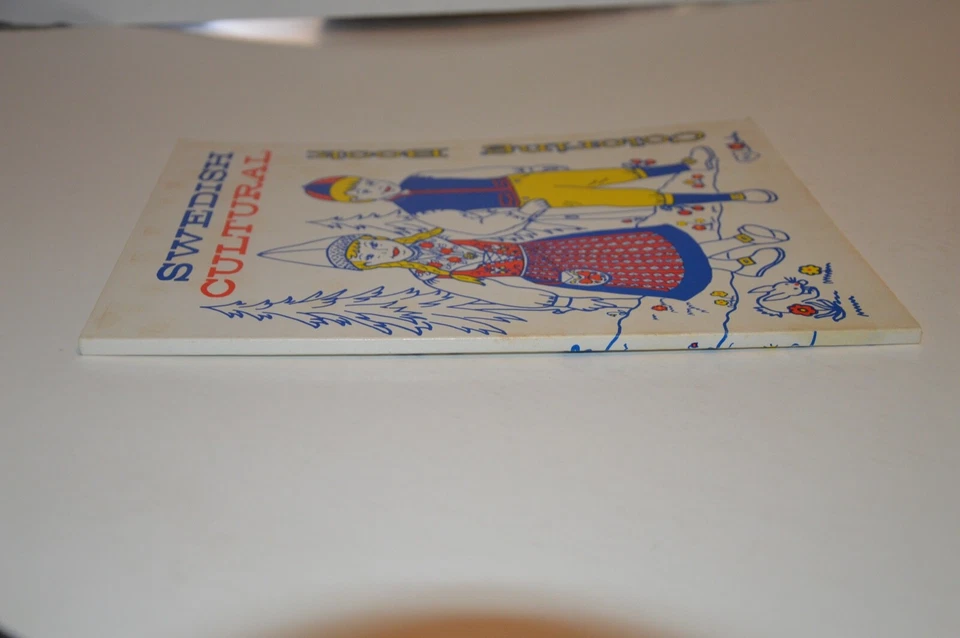 Swedish Cultural Coloring Book 1976 Home School Maps Coat of Arms Sweden Culture - Image 3 of 4