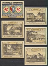 Emmendingen - Stadt - 6x Notgeld - L 324.2 - G/M 337.1 - Kompl. Satz