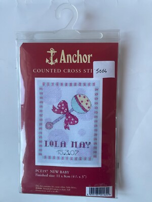 Anker gezähltes Kreuzstich-Set PCE197 Neu Baby