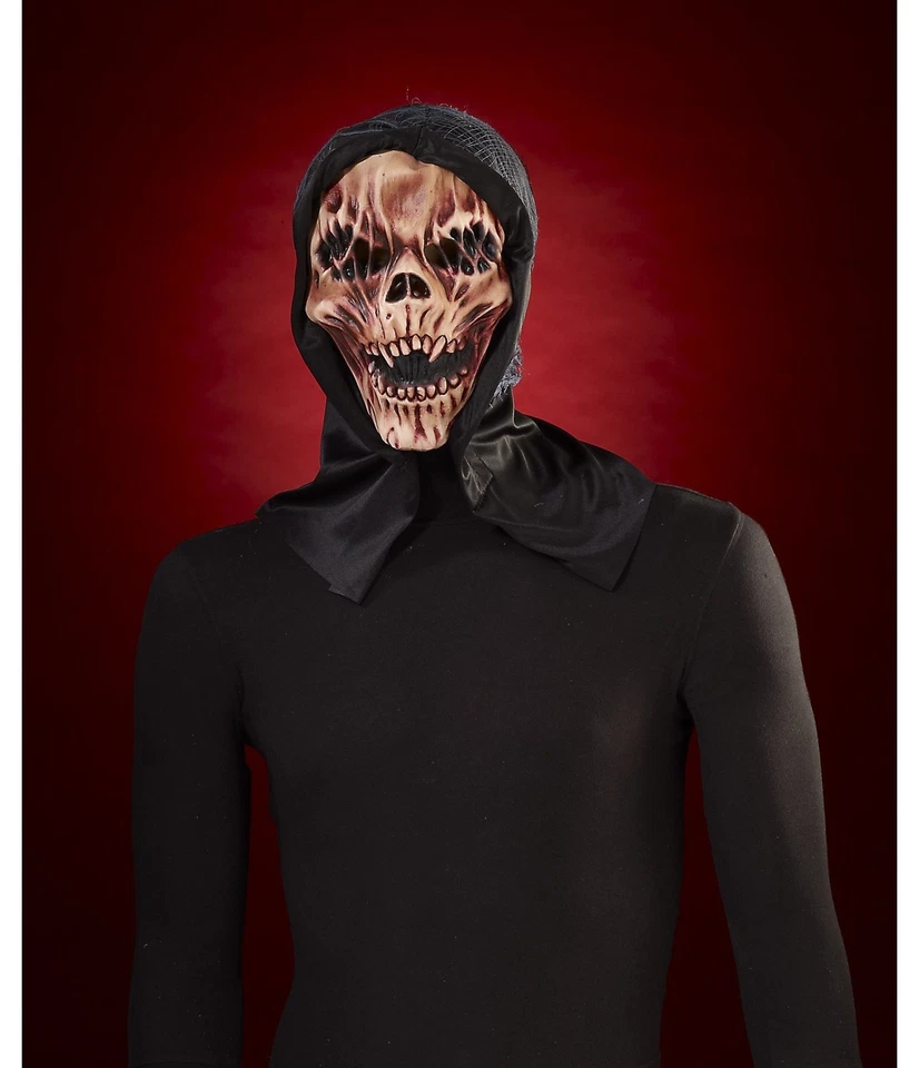 Forum Novelties — маска с черепом и капюшоном — аксессуары для Хэллоуина — один размер - Изображение 2 из 2