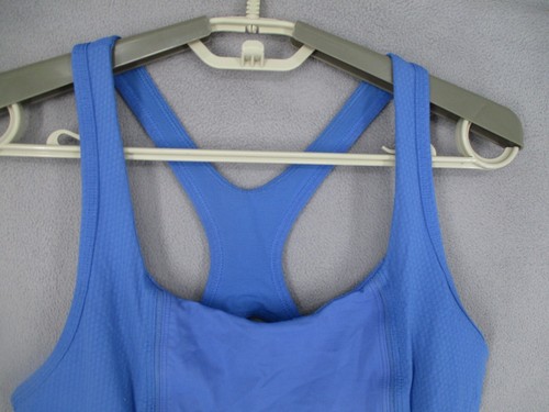 Lululemon Tank Womens 6 Blue Sleeveless Logo Crossback Running Gym Top Yoga - Picture 2 of 16