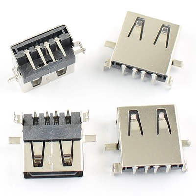 5Pcs USB 2.0 A Type 4 Pin Female PCB Socket Connector #D2