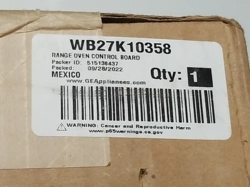 WB27K10358 Genuine OEM GE Control Board Sealed Box