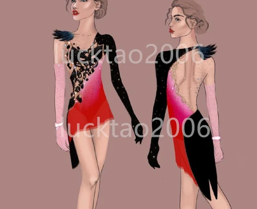 customized new style Figure skating Ice Skating Dress Gymnastics Costume 88140