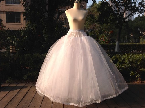 gonna tulle bianca oversize sottoveste 8 strati SENZA anelli sottoveste gonna a righe MJ - Foto 2 di 3
