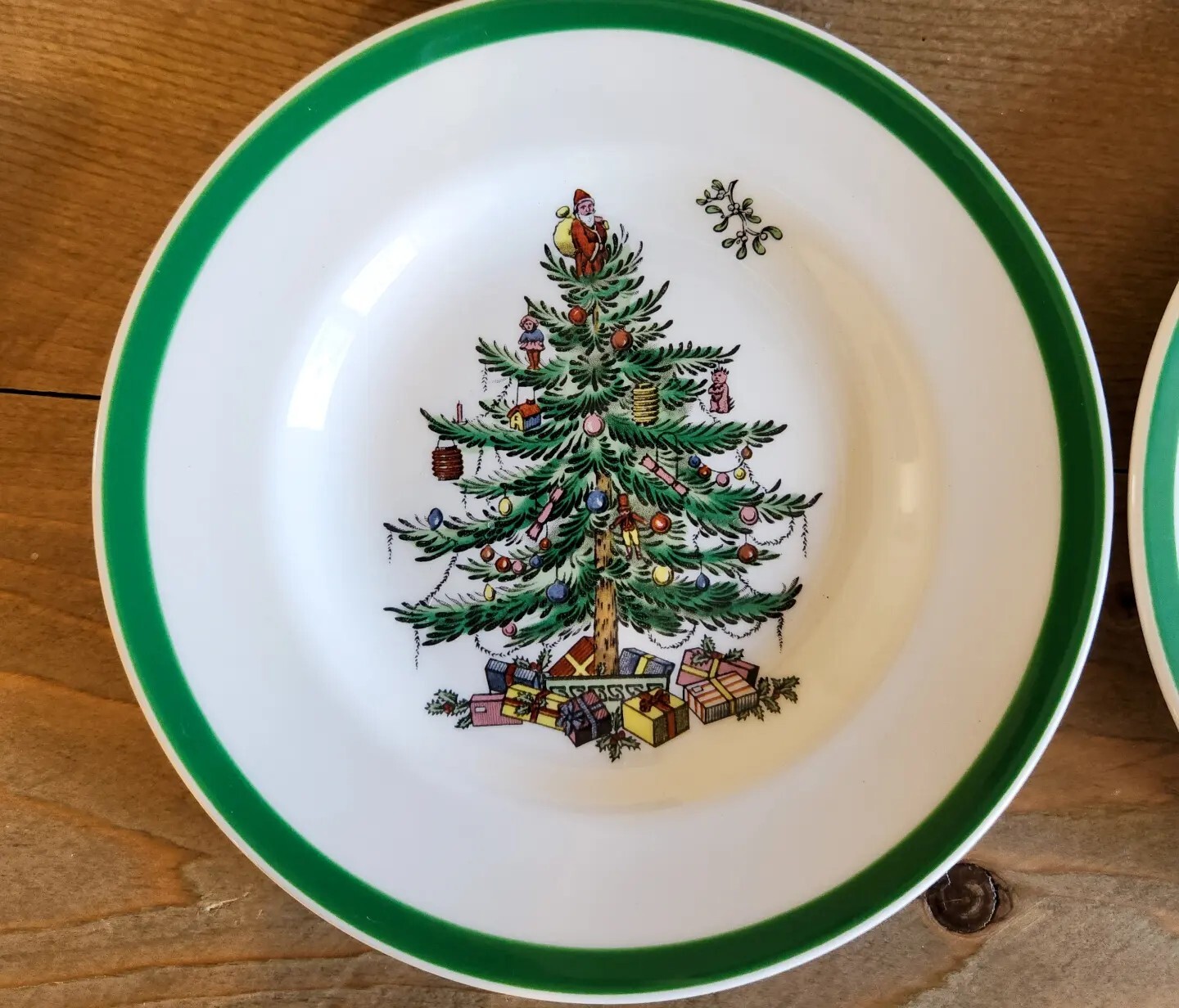 Spode Christmas Tree Salad Plates 7 3/4" New Mark eBay