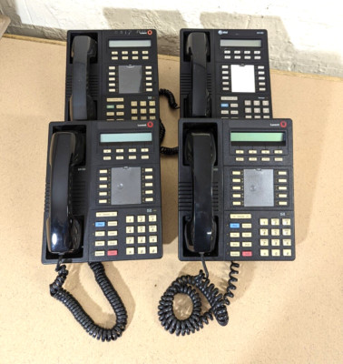 (Lot of 4) LUCENT / AT&T Definity 8410D 2-Line Digital Display Business Phones