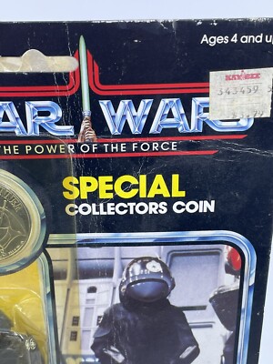 Vintage Kenner Star Wars POTF Imperial Gunner w/ Coin 92 Back