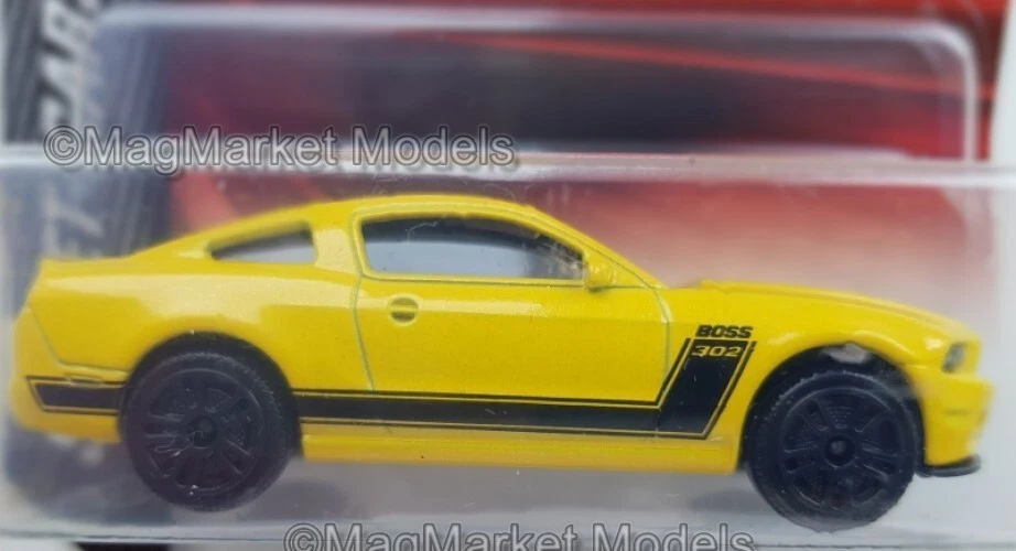 MAJORETTE · FORD MUSTANG BOSS 302 · YELLOW · BRAND NEW AND SEALED · FREE UK P&P - Image 2 of 2