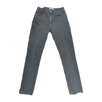 Levi's 721 High Rise Skinny Women's Jeans W29 Black Cotton Blend