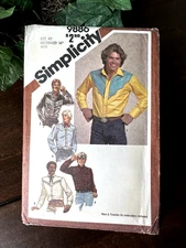 Vtg Simplicity sewing pattern #9886 Sz 42 Men's Western Cowboy Style Shirt UNCUT