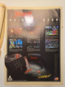 SCARCE Atari Jaguar 1995 Print Lot - 64-Bit Hardware, CD Ad & Gaming History!