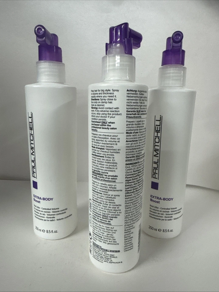 Paul Mitchell Extra Body Boost Root Lifter-Volumen controlado 8,5 oz-Paquete de 3 Foto 4 de 4
