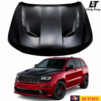 Aluminum SRT Trackhawk Style Hood For 2014-2020 Jeep Grand Cherokee Unpainted