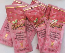 PLAYBOY BEJEWELED AT THE MANSION Indoor Tan Tanning Sample Lotion 6 Packets