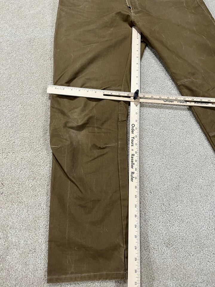 Kuhl Pants Mens 33x32 Brown Vintage Patina Dye Rydr Outdoor Hiking Canvas - Image 2 of 4