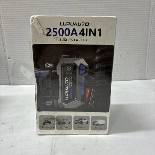 Portable Car Jump Starter 2500 A 4 in 1 Tire Inflator Air Compressor LupuAuto