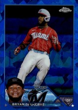 2023 Topps Chrome Sapphire Edition Bryan De La Cruz #599 Miami Marlins 3G