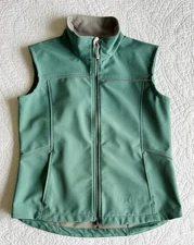 Parelli Equestrian Riding Vest Jacket Womens M Teal Green Full Zip Fleece Pocket