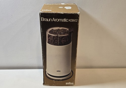 Braun KSM2 Aromatic Coffee Grinder 4041 White/Beige w/Box+Paperwork Clean Works - Picture 4 of 15