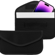 Faraday Bags for Car Keys and Cell Phone, RFID Signal Blocking Key Pouch Wallet