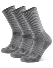 CLOSEMATE Mens Merino Wool Winter Thermal Crew Socks Cushioned Anti Blister M...