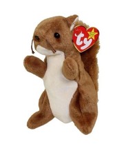 TY Beanie Baby "Nuts" the Squirrel (1996)- With Tag Errors - MINT CONDITION