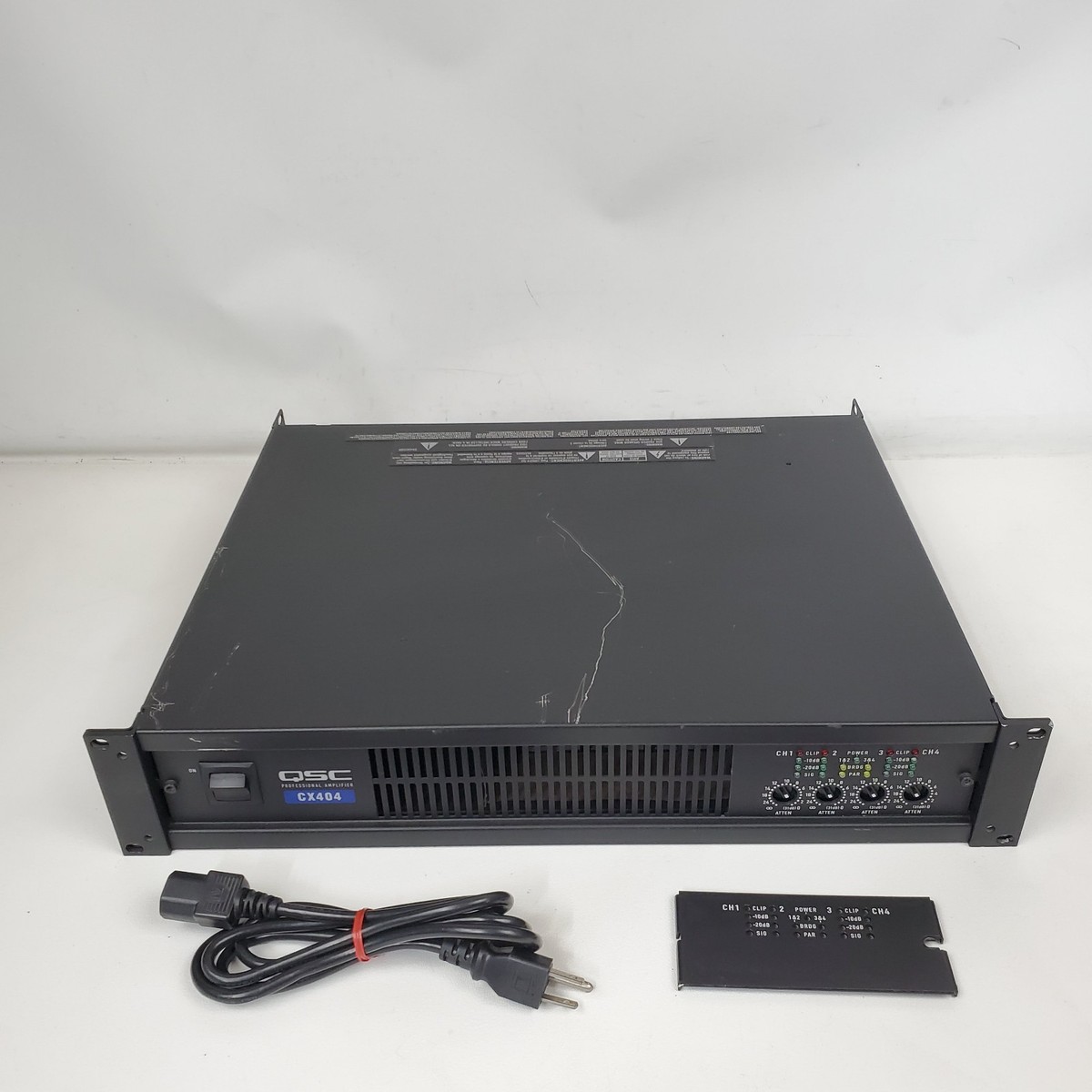 QSC CX404 400W 4-Channel Professional Power Amplifier Rack