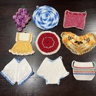 Beautiful Lot of 9 Vintage Crochet Potholders  or Trivets — photo 2