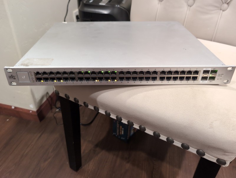 Ubiquiti UniFi US-48-750W 48-Port Managed PoE Switch - Powers On - As Is