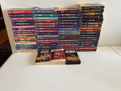 Lot of 76 Star Trek Books   Huge Mixed Trade Paperback Collection   Sci Fi Space