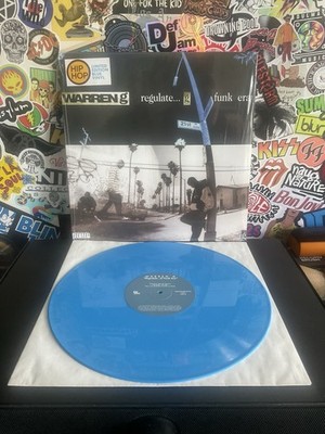 WARREN G Regulate G Funk Era VG++  2LP BLUE VINYL W/HYPE STICKER