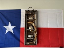 Belt Buckle Display Rack with Real Elk Antler...