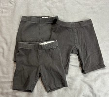Bundle Of 3 Girls Basic Black Tumble Shorts Size XSmall Wonder Nation