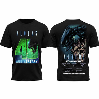 Aliens 40th Anniversary 1986-2026 All Over Shirt, Thank You For The Memories Tee